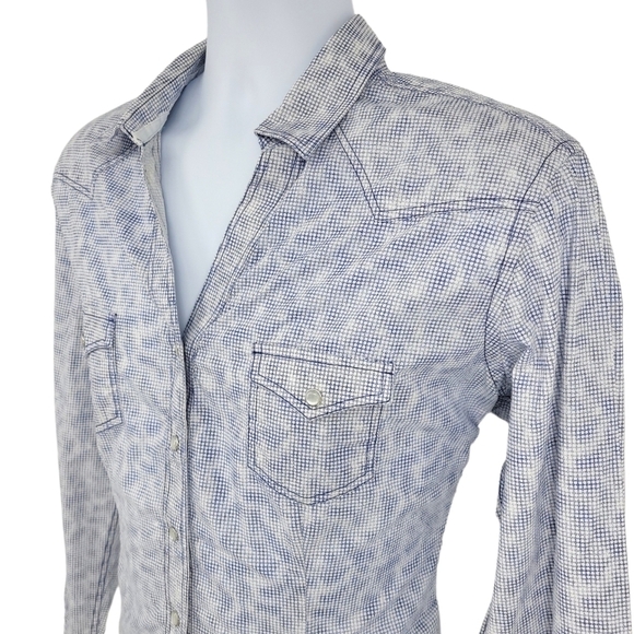 Rough Stock Panhandle Mens Pearl Snap 100% Cotton Western Button Up Size L - Picture 15 of 15